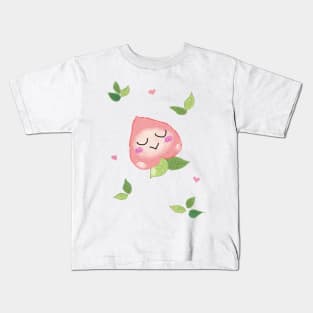 Sweet-sleeping happy baby peach! Kids T-Shirt